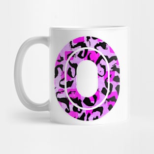 Watercolour Leopard Print Alphabet Mug